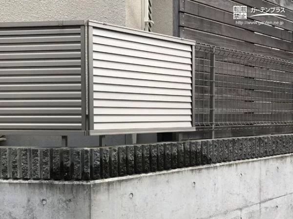 No.7353 シャープなシャイングレーが目を引く目隠しフェンス設置工事[施工後]