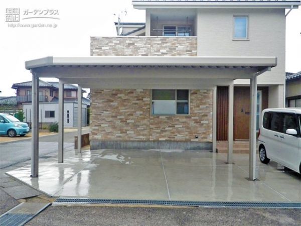 石川県の外構施工例一覧 カーポート 外構工事のガーデンプラス