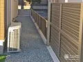 お庭との統一感をもたせる砂利敷きの犬走り