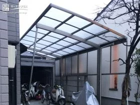 大切な自転車を雨から守るサイクルポート[施工後]