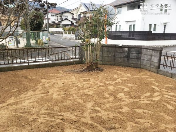 外構施工例一覧 主庭 真砂土 50万円まで 外構工事のガーデンプラス