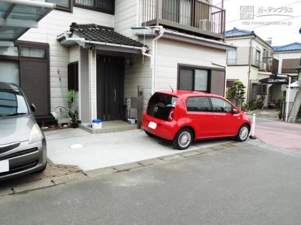 No.8430 ライフスタイルの変化による新しく増えた車に対応する駐車スペースの拡張工事[施工後]