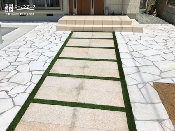 ガーデンプラス 姫路の外構施工例一覧 アプローチ 外構工事のガーデンプラス