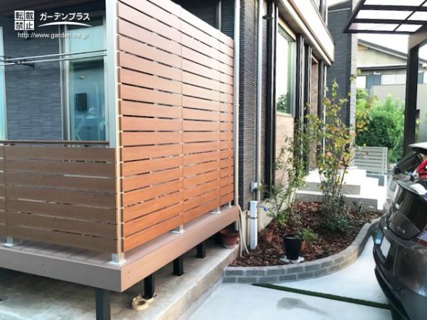 ガレージ 目隠しフェンスの外構施工例一覧 外構工事のガーデンプラス ガレージ 目隠しフェンスの外構施工例一覧 外構工事のガーデンプラス