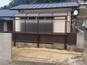 雨の吹込みをふせぐテラス屋根[施工後]