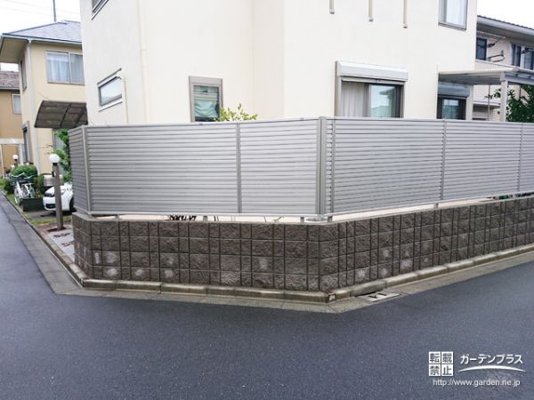 東京都の外構施工例一覧 目隠しフェンス 3ページ目 外構工事のガーデンプラス