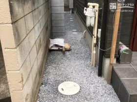 砂利敷きの犬走り[施工後]