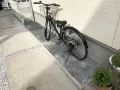 自転車が倒れにくい安定した駐輪スペース設置工事