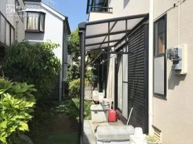 家事効率を上げてテラスまわりをシックに彩るテラス屋根設置工事