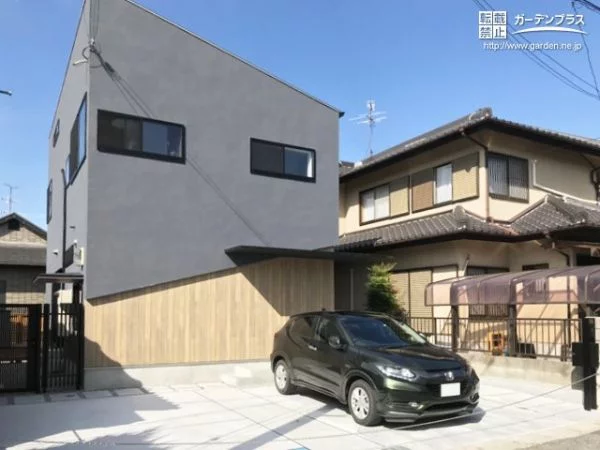 No.9384 お住まいの美しさを際立たせる機能美を追求したシンプルモダンの新築外構工事[施工後]