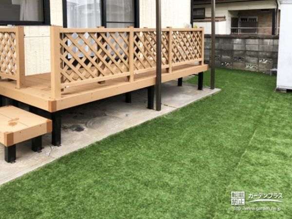 外構施工例一覧 デッキ 物干し 50万円まで 外構工事のガーデンプラス