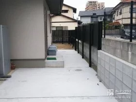 土間コンクリートの勝手口まわり[施工後]