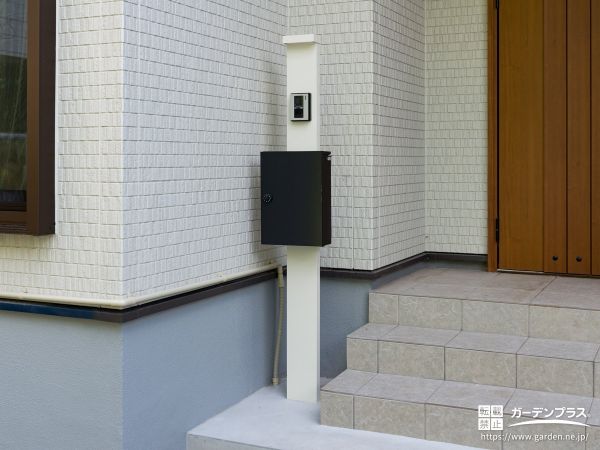 外構施工例一覧 レンガ 門柱 50万円 100万円 外構工事のガーデンプラス