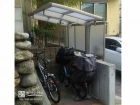 雨から自転車を守るサイクルポート[施工後]