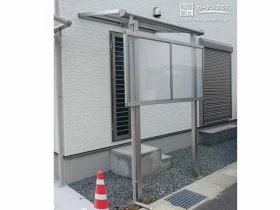勝手口のプライバシーを守るストックヤード[施工後]