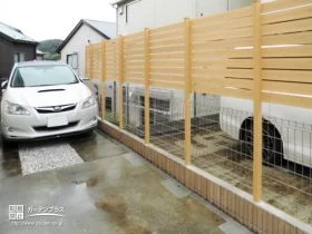 外構を優しく彩る目隠しフェンス[施工後]