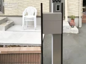 スタイリッシュでおしゃれな機能門柱[施工後]