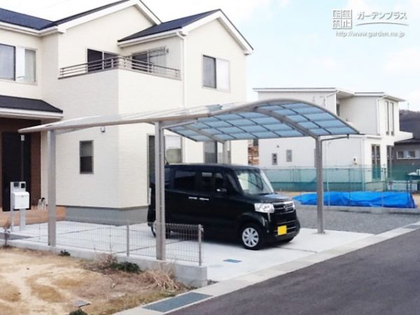 岡山県の外構施工例一覧 カーポート 50万円まで 外構工事のガーデンプラス