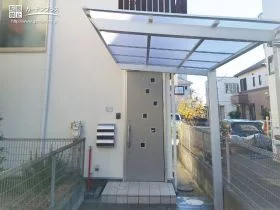 自転車でのお出かけを快適にするサイクルポート[施工後]