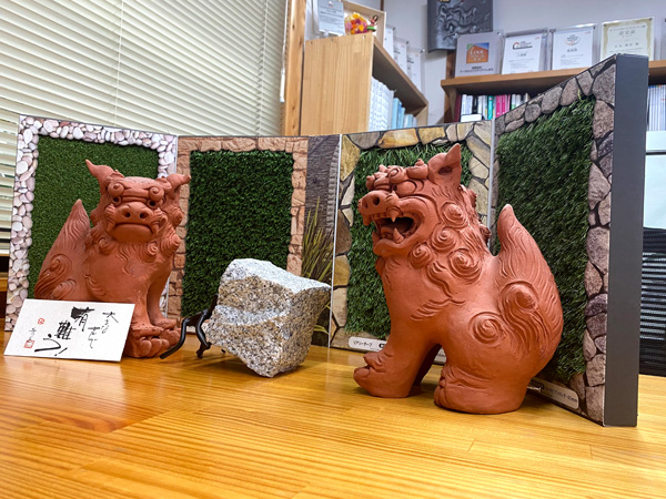 ガーデンプラス高知の人工芝とピンコロ展示