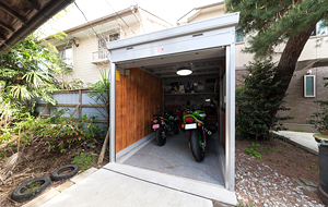 バイクガレージの外構施工例一覧 外構工事のガーデンプラス