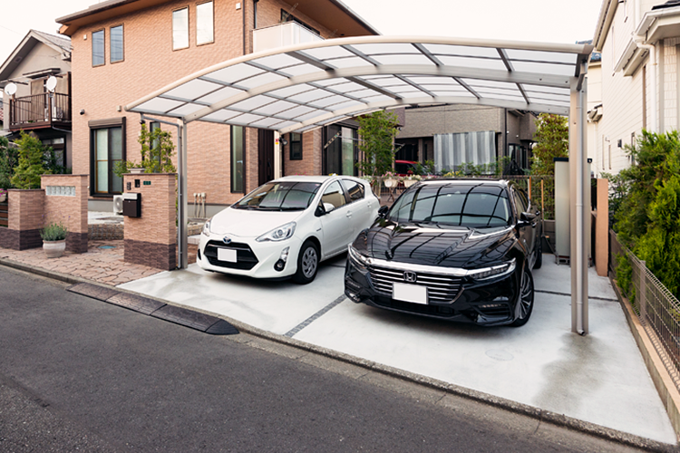 カーポート | 駐車スペース・車庫 | 外構工事のガーデンプラス カーポート | 駐車スペース・車庫 | 外構工事のガーデンプラス