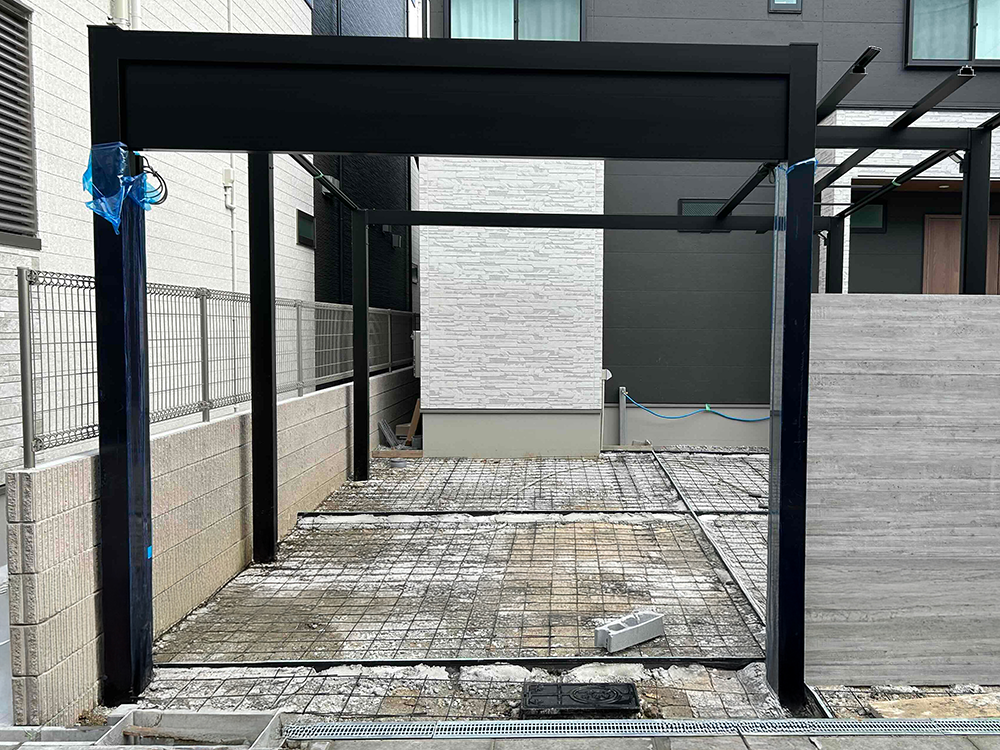 ガレージシャッター工事中ご案内