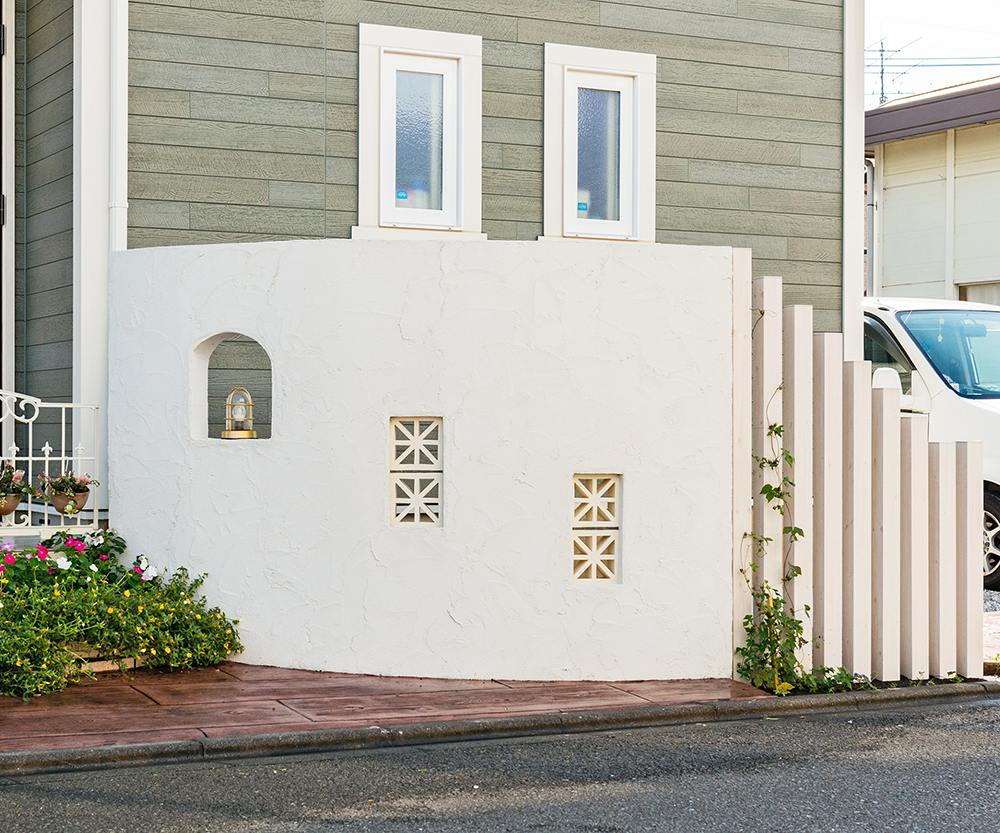 塗り壁塀の工事例