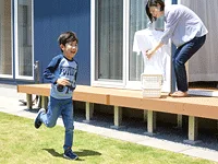 子どもが安全に遊べるお庭