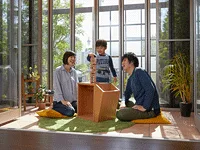 ゆったりくつろげるテラス