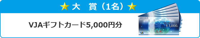 大賞 クオカード5,000円分