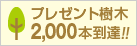 プレゼント樹木2,000本達成!!